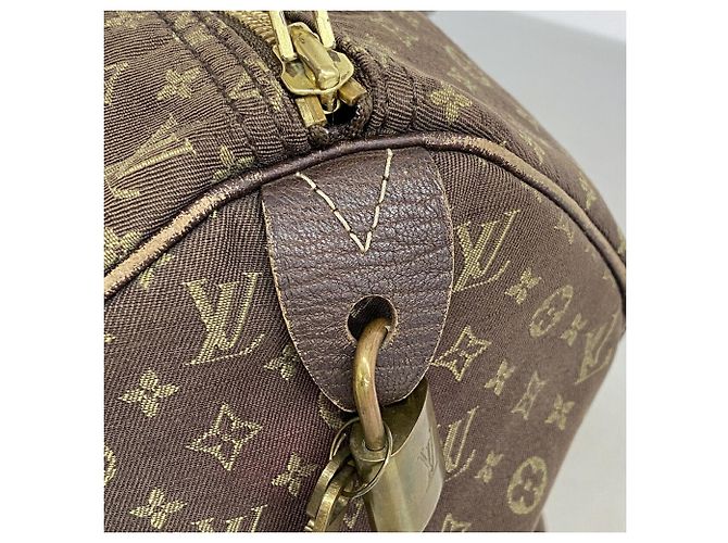 Borsa Louis Vuitton Monogram Mini Lin Speedy 30 Damier ebene - vista 7