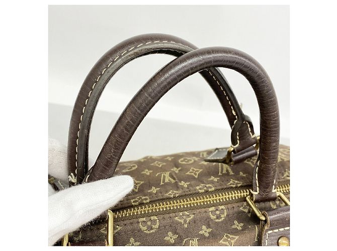 Borsa Louis Vuitton Monogram Mini Lin Speedy 30 Damier ebene - vista 9