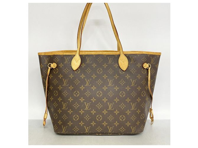 Borsa Tote Louis Vuitton Monogram Neverfull MM Marrone - vista 11