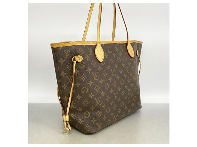 Borsa Tote Louis Vuitton Monogram Neverfull MM Marrone - vista 2