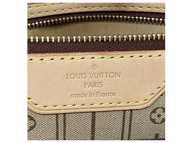 Borsa Tote Louis Vuitton Monogram Neverfull MM Marrone - vista 5
