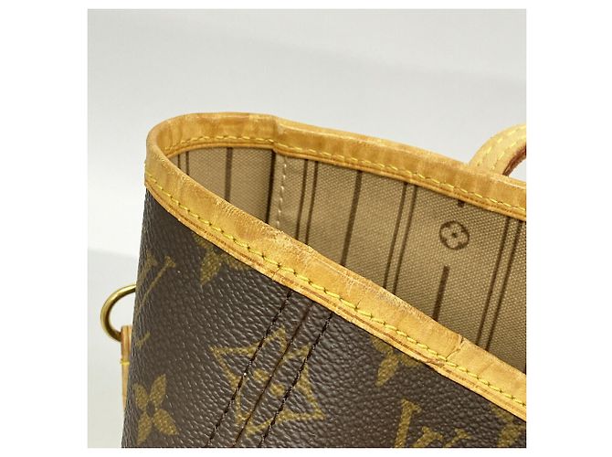 Borsa Tote Louis Vuitton Monogram Neverfull MM Marrone - vista 6