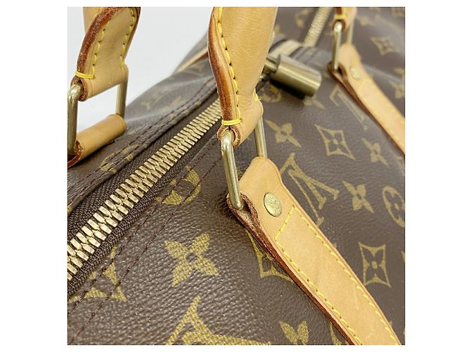 Louis Vuitton Boston Monogram Keepall Bandoulière 50 Marrone - vista 12