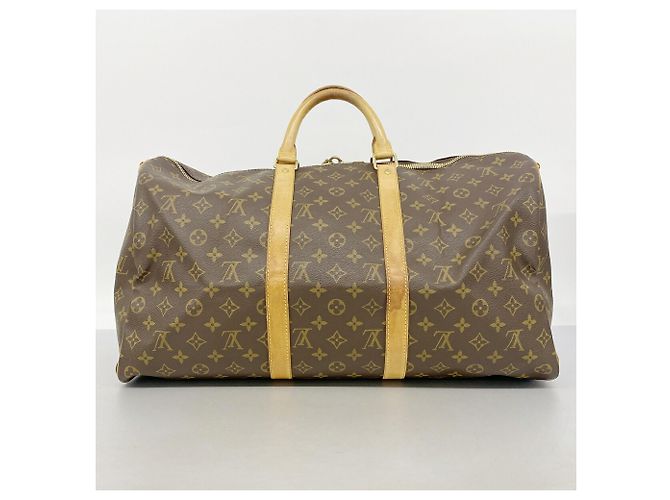Louis Vuitton Boston Monogram Keepall Bandoulière 50 Marrone - vista 16
