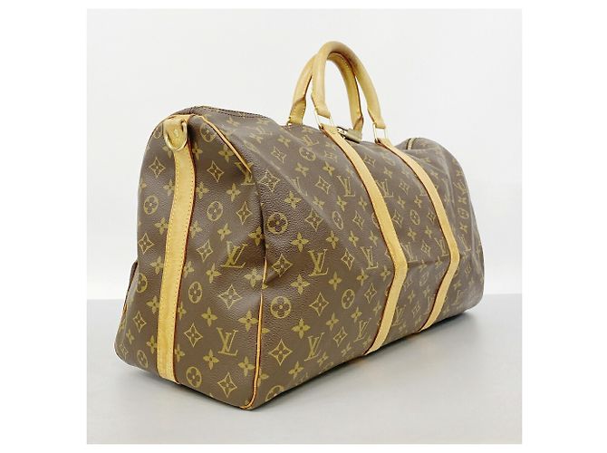 Louis Vuitton Boston Monogram Keepall Bandoulière 50 Marrone - vista 2