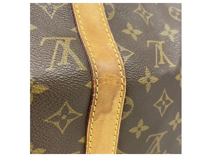 Louis Vuitton Boston Monogram Keepall Bandoulière 50 Marrone - vista 7