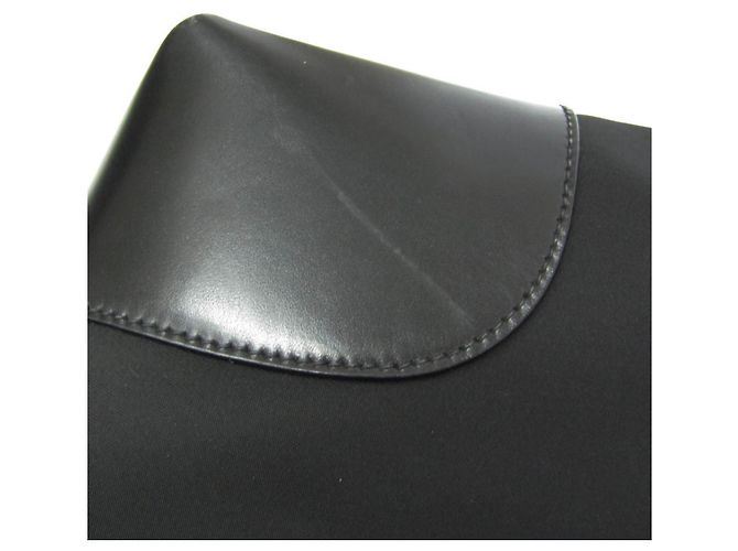 Borsa Tote da donna Prada Tessuto + Vitel BR3411 Nero - vista 5