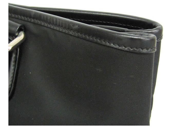 Borsa Tote da donna Prada Tessuto + Vitel BR3411 Nero - vista 9