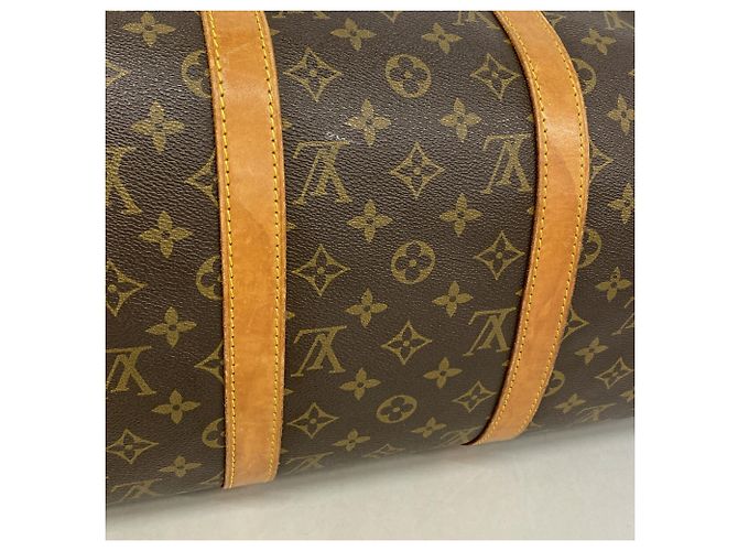 Louis Vuitton Boston Monogram Keepall 50 Marrone - vista 11