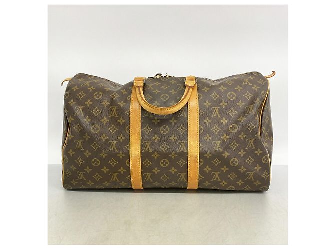 Louis Vuitton Boston Monogram Keepall 50 Marrone - vista 12