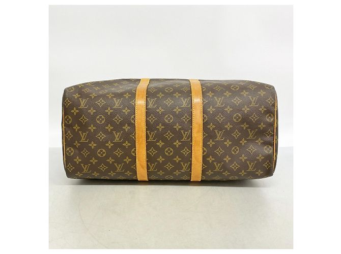 Louis Vuitton Boston Monogram Keepall 50 Marrone - vista 3