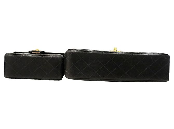 Borsa Chanel in pelle d'agnello matelassé nera Nero - vista 3