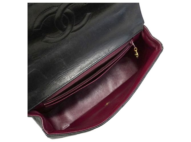 Borsa Chanel in pelle d'agnello matelassé nera Nero - vista 4