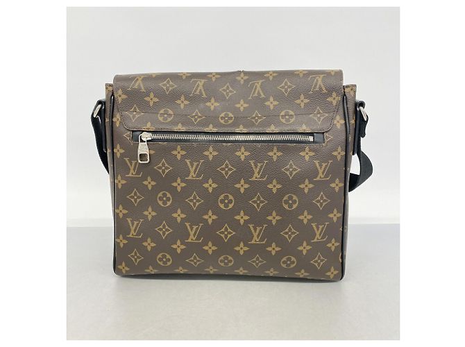 Borsa a tracolla Louis Vuitton Monogram Macassar District MM Marrone - vista 11