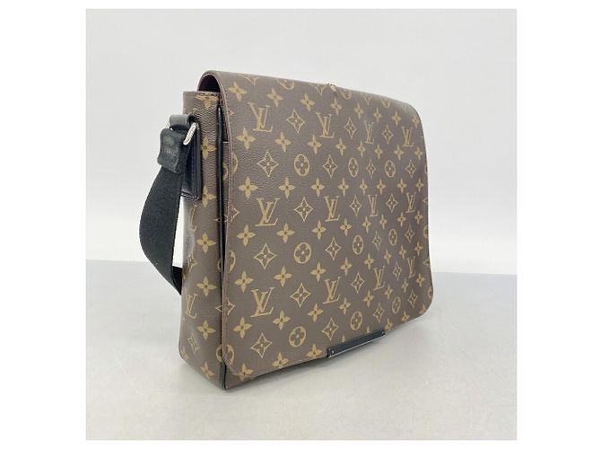 Borsa a tracolla Louis Vuitton Monogram Macassar District MM Marrone - vista 2
