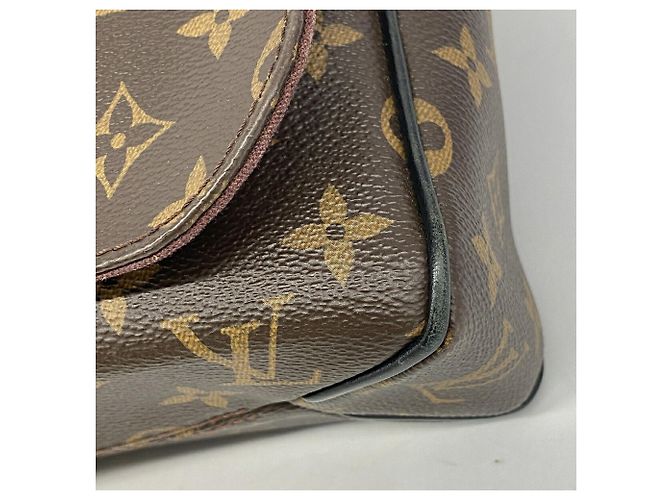 Borsa a tracolla Louis Vuitton Monogram Macassar District MM Marrone - vista 8