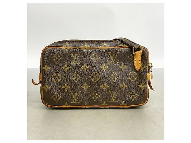 Louis Vuitton Monogram Pochette Marly Bandoulière Shoulder Bag Marrone - vista 10