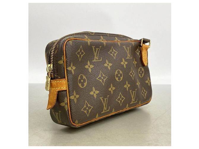 Louis Vuitton Monogram Pochette Marly Bandoulière Shoulder Bag Marrone - vista 2