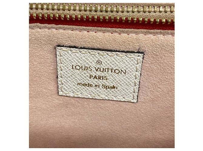 Borsa a tracolla Louis Vuitton Monogram Giant Pochette Double Zip Rosa Rosso - vista 5