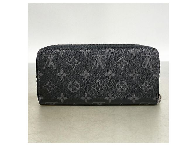 Louis Vuitton Monogram Eclipse Zippy Wallet Black - view 6