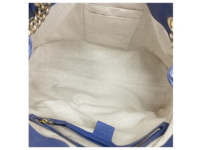 Borsa a tracolla Gucci Soho Blu - vista 4