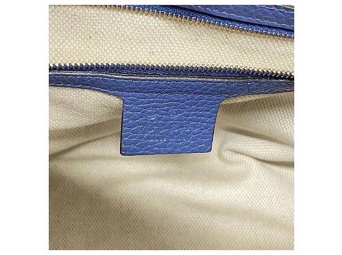 Borsa a tracolla Gucci Soho Blu - vista 5