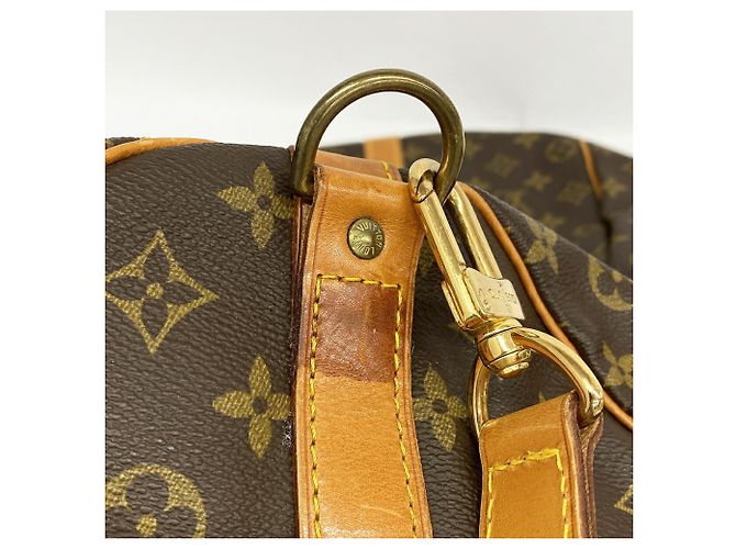 Louis Vuitton Monogram Keepall Bandoulière 60 Marrone - vista 11