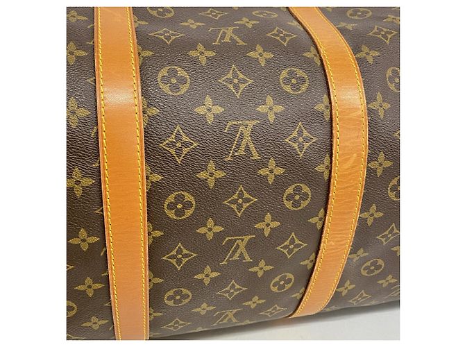 Louis Vuitton Monogram Keepall Bandoulière 60 Marrone - vista 14