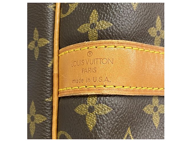 Louis Vuitton Monogram Keepall Bandoulière 60 Marrone - vista 5