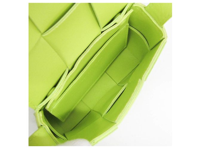 Borsa a tracolla Bottega Veneta Intrecciato Cassette Verde - vista 3