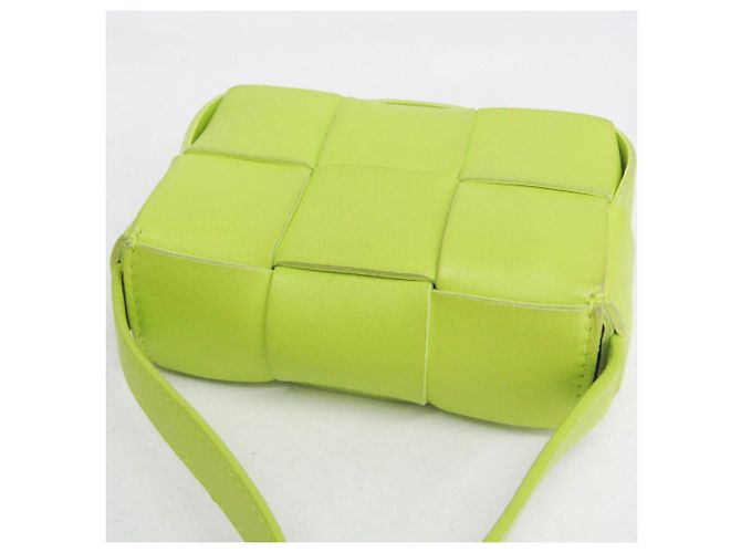 Borsa a tracolla Bottega Veneta Intrecciato Cassette Verde - vista 5