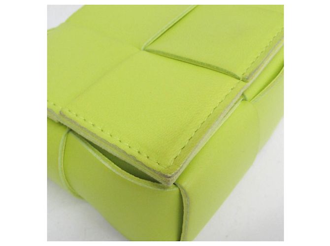 Borsa a tracolla Bottega Veneta Intrecciato Cassette Verde - vista 7