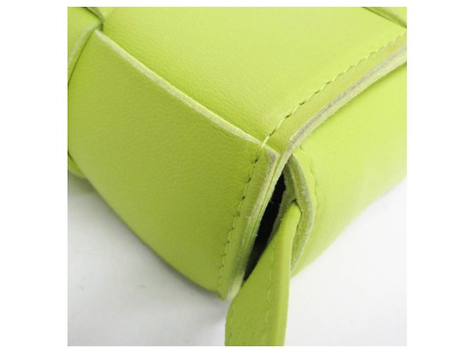 Borsa a tracolla Bottega Veneta Intrecciato Cassette Verde - vista 8