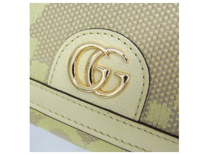 Portafoglio a catena/spalla da donna Gucci Jumbo GG 726497 Beige Crudo - vista 12
