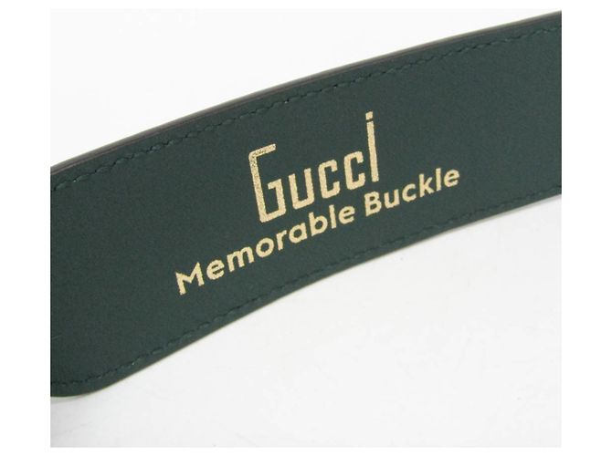 Gucci GG Marmont 80/32 Standard Ledergürtel Pink Grün - Ansicht 9