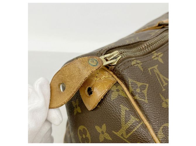 Borsa Louis Vuitton Monogram Speedy 40 M41106 Marrone - vista 9