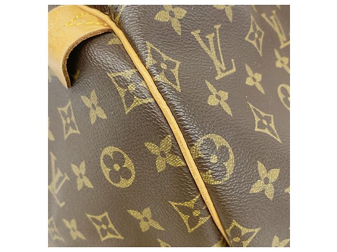 Louis Vuitton Boston Monogram Keepall 55 Marrone - vista 12