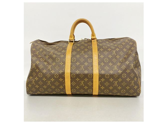 Louis Vuitton Boston Monogram Keepall 55 Marrone - vista 15