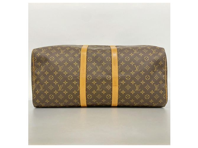 Louis Vuitton Boston Monogram Keepall 55 Marrone - vista 3