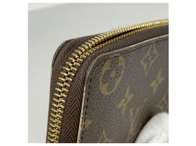 Cartera larga Louis Vuitton Monogram Flower Charm Castaño Rosa - vista 6