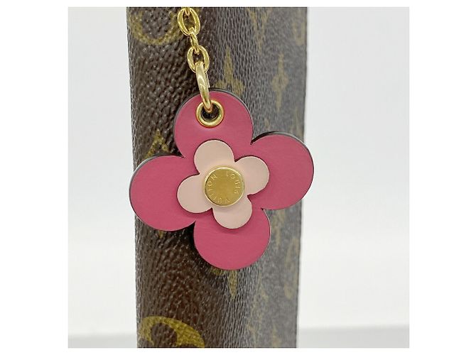 Cartera larga Louis Vuitton Monogram Flower Charm Castaño Rosa - vista 7