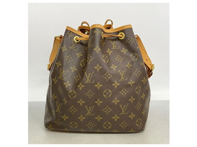 Noe Borsa a tracolla Louis Vuitton Monogram Petit Noé Marrone - vista 11