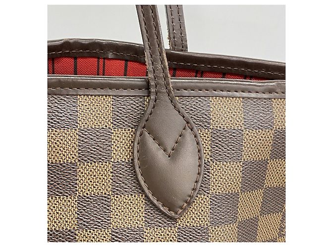 Borsa Tote Louis Vuitton Damier Neverfull MM in Ebene Damier ebene - vista 7