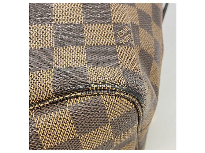 Borsa Tote Louis Vuitton Damier Neverfull MM in Ebene Damier ebene - vista 8