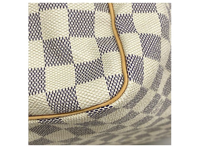 Borsa Louis Vuitton Damier Azur Speedy 30 Bianco - vista 10