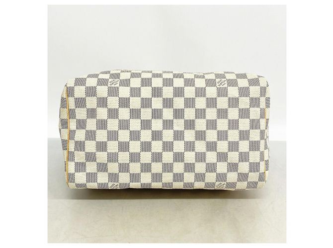 Borsa Louis Vuitton Damier Azur Speedy 30 Bianco - vista 3