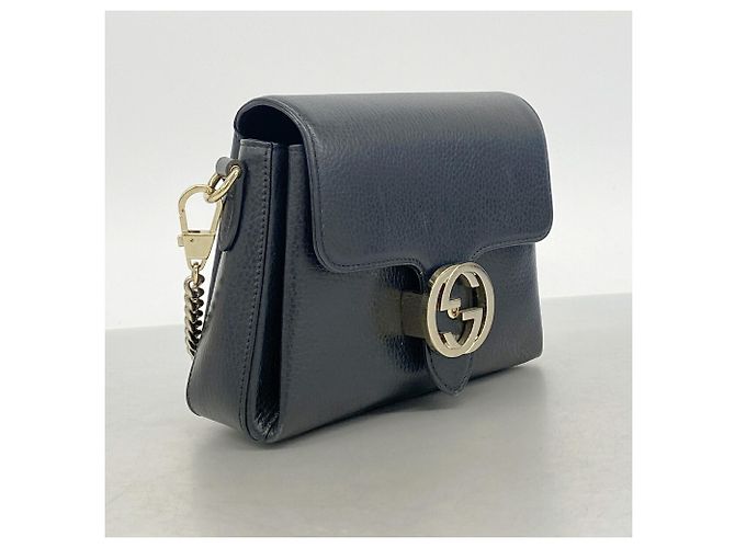 Borsa a tracolla Gucci Interlocking G Nero - vista 2