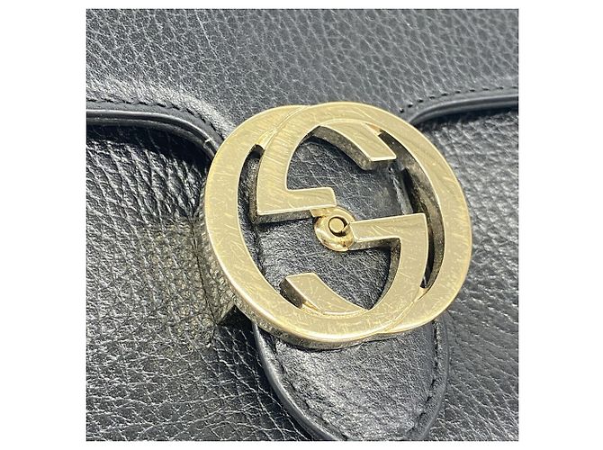 Borsa a tracolla Gucci Interlocking G Nero - vista 8