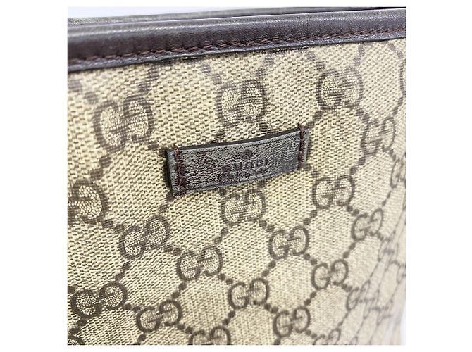 Borsa a tracolla Gucci GG Supreme Brown Marrone - vista 10