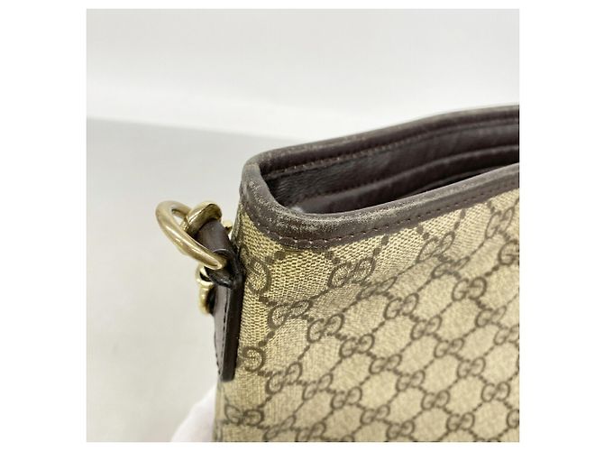 Borsa a tracolla Gucci GG Supreme Brown Marrone - vista 7